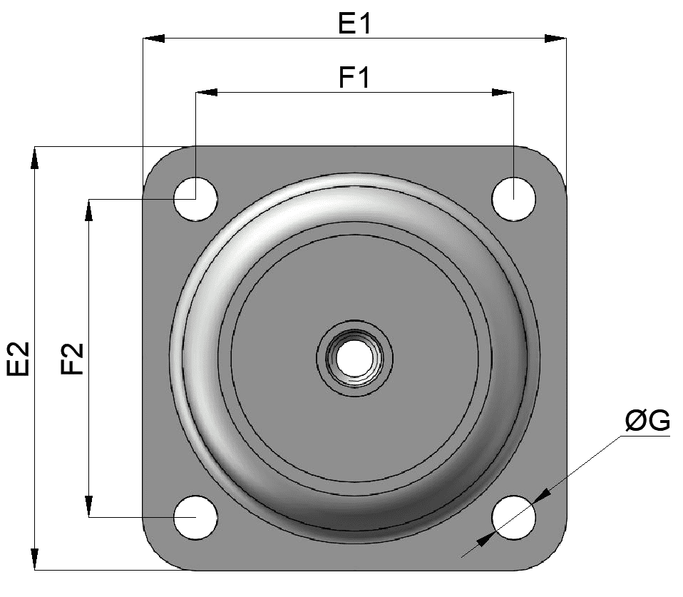 CNU Series Anti Vibaration Mount Drawing And Data