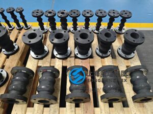 Custom full-coated rubber expansion joint for vibration damping and Trelleborg replacement